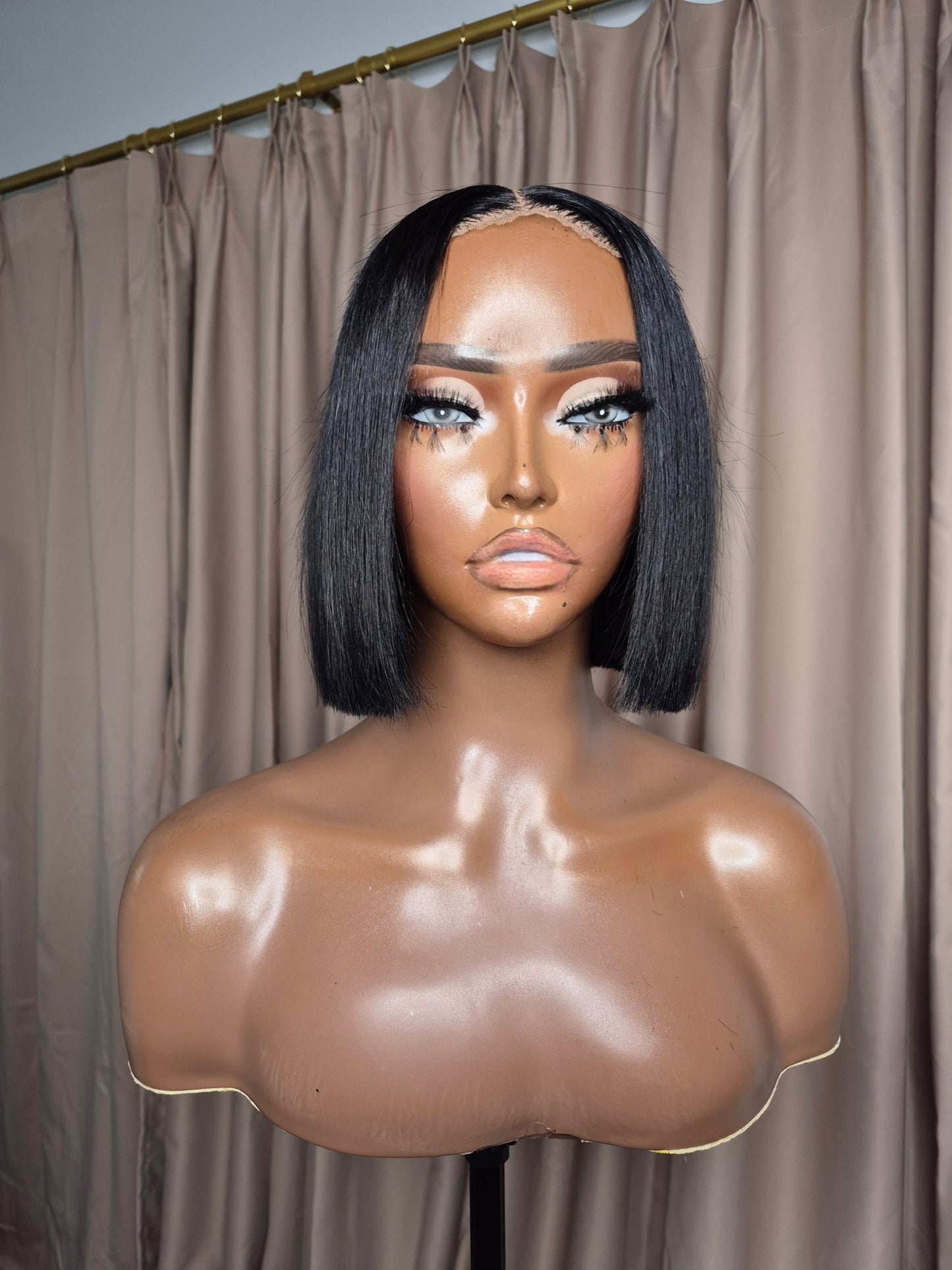 Renewed Wig #5 - Jet Black Blunt Bob