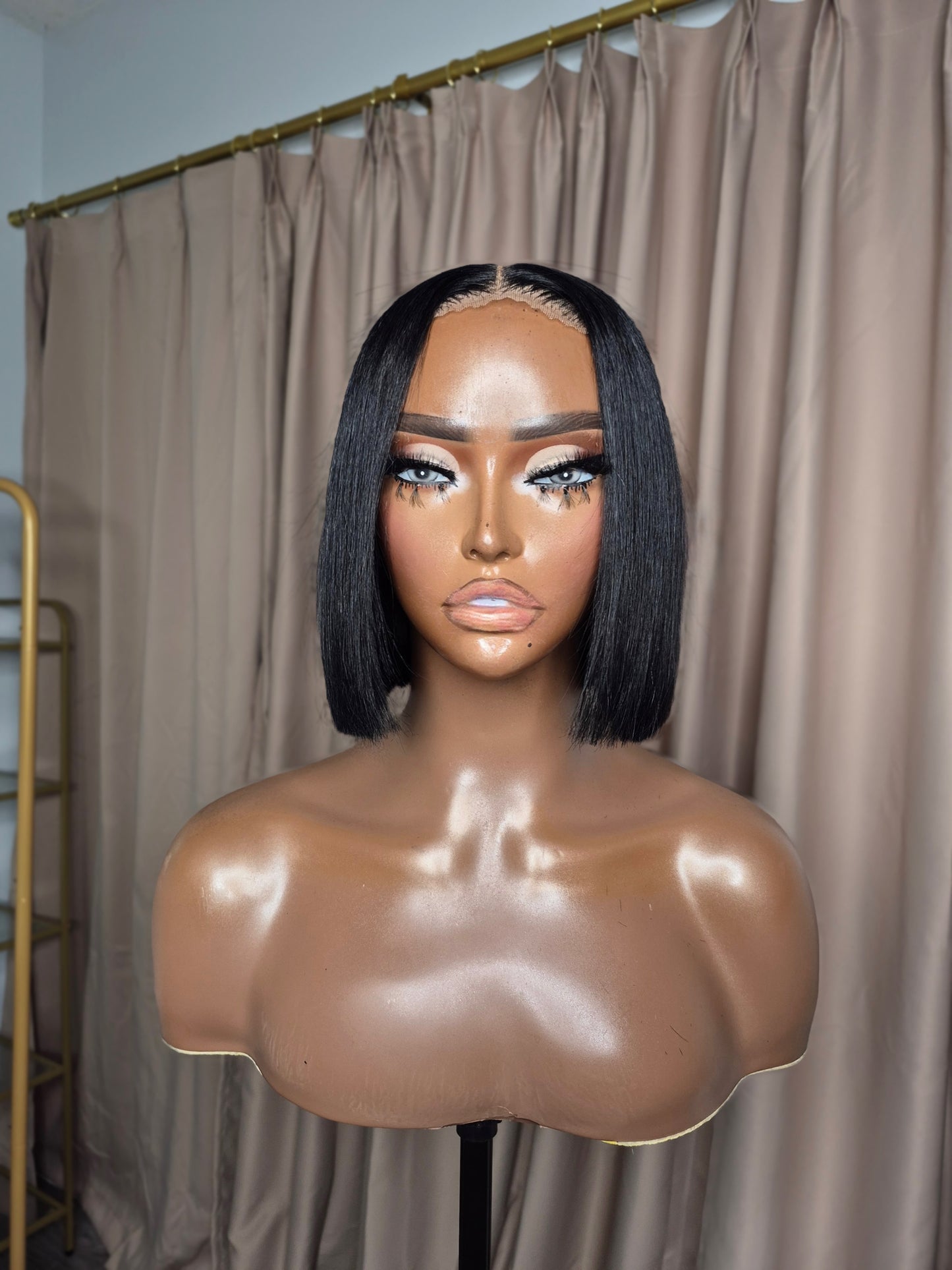 Renewed Wig #5 - Jet Black Blunt Bob