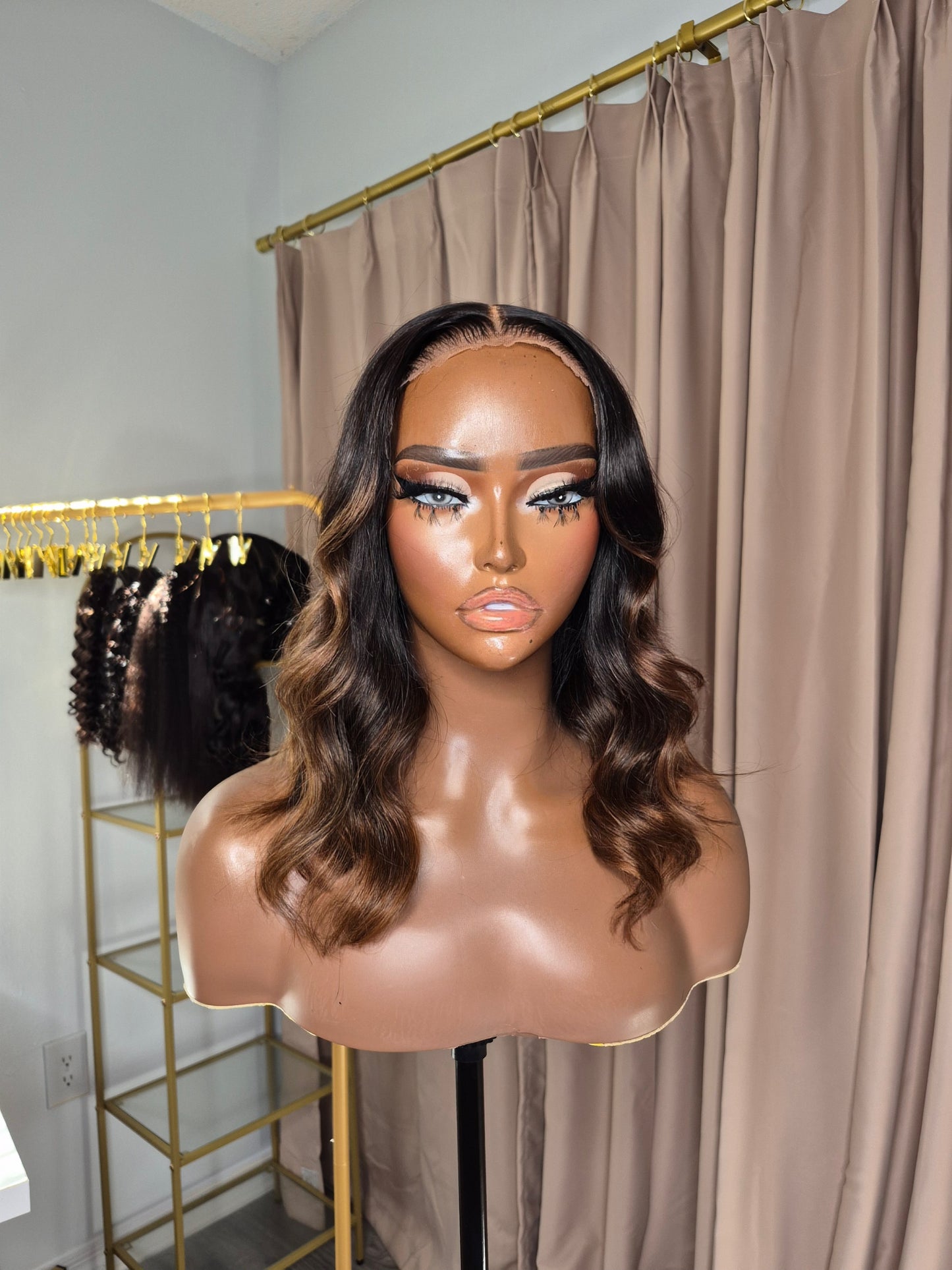 Renewed Wig #2 - Chocolate Brown Ombre Bob