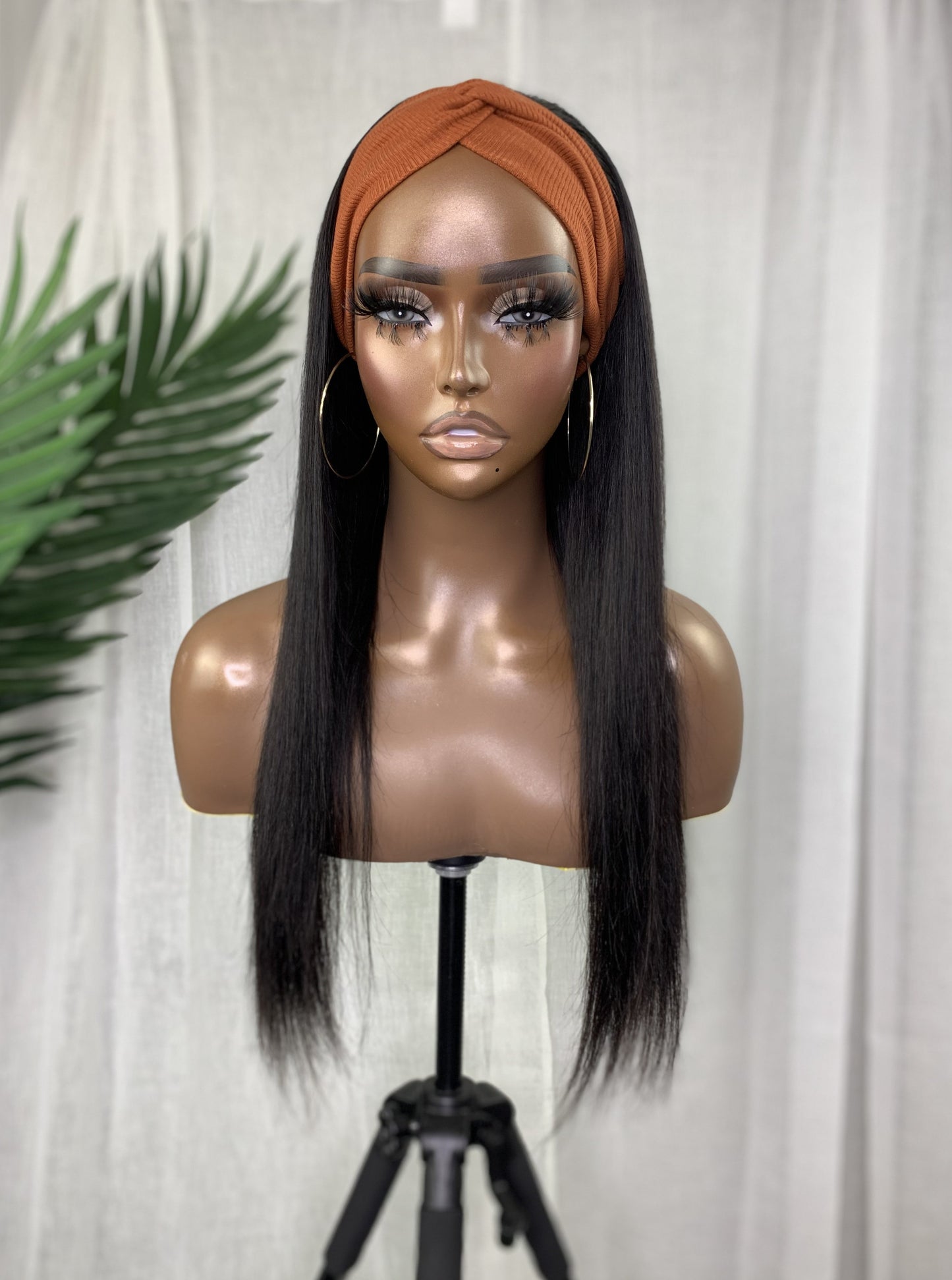 Silky Straight- Headband Wig