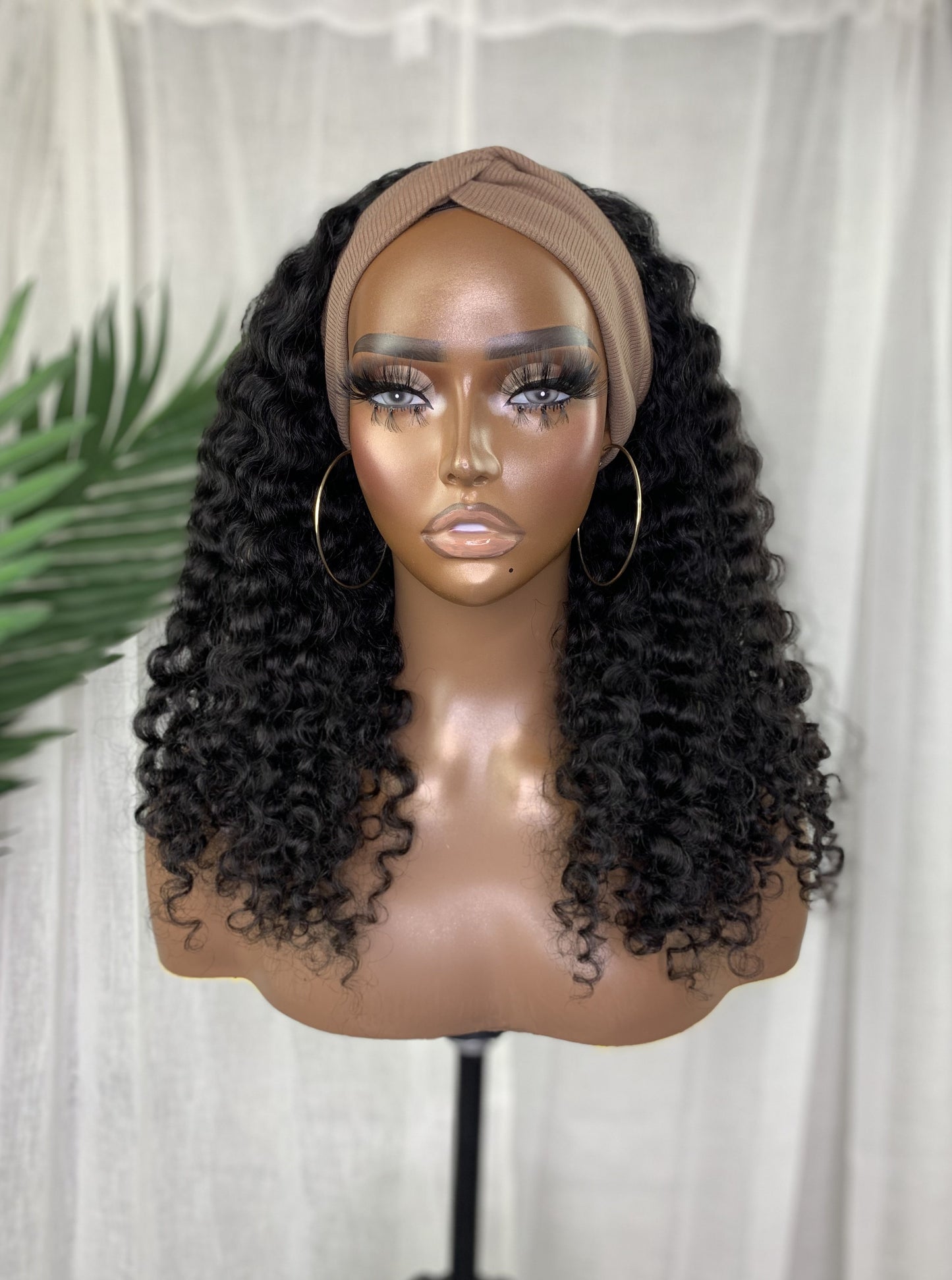 Kinky Curly- Headband Wig