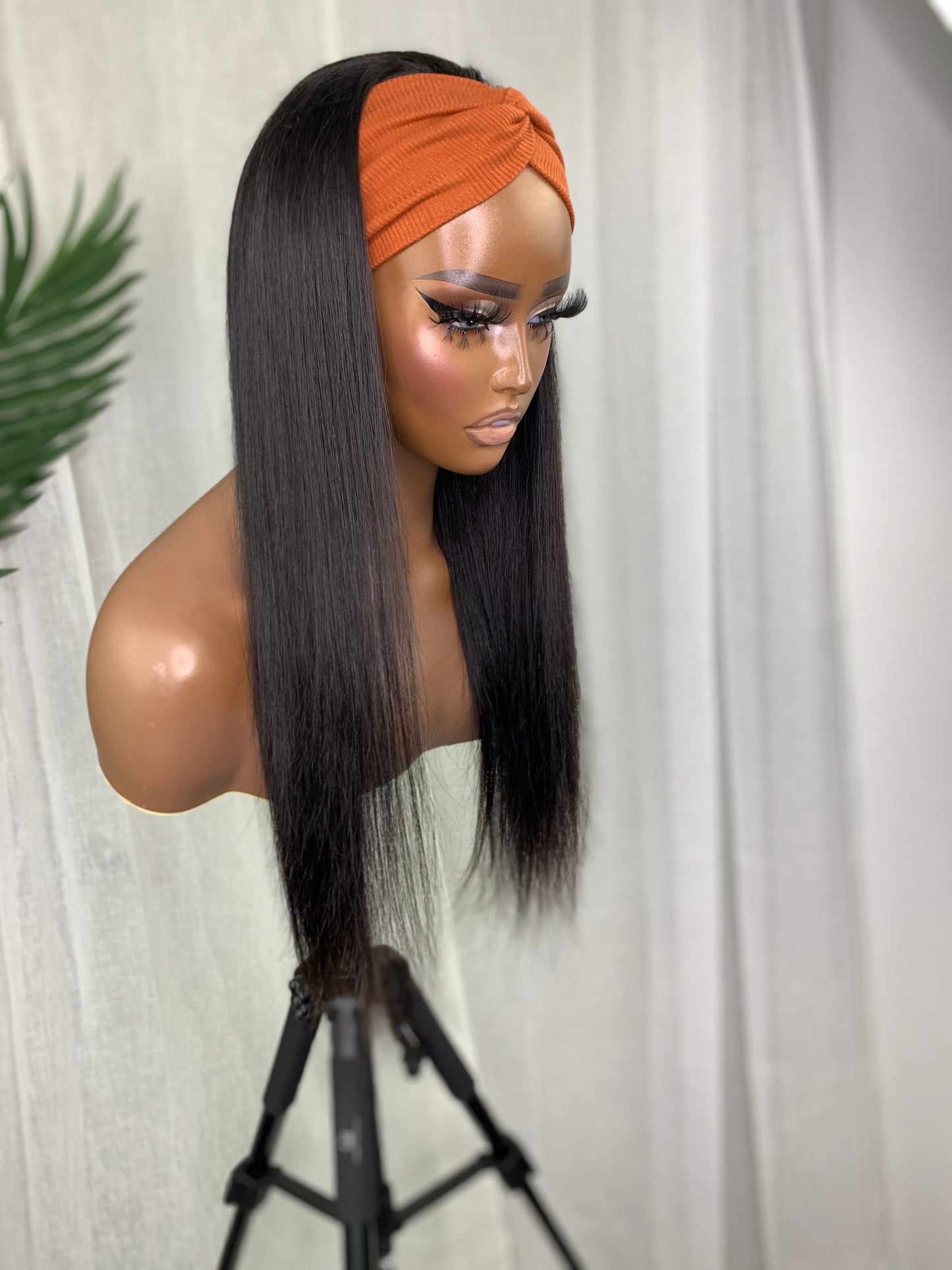 Silky Straight- Headband Wig