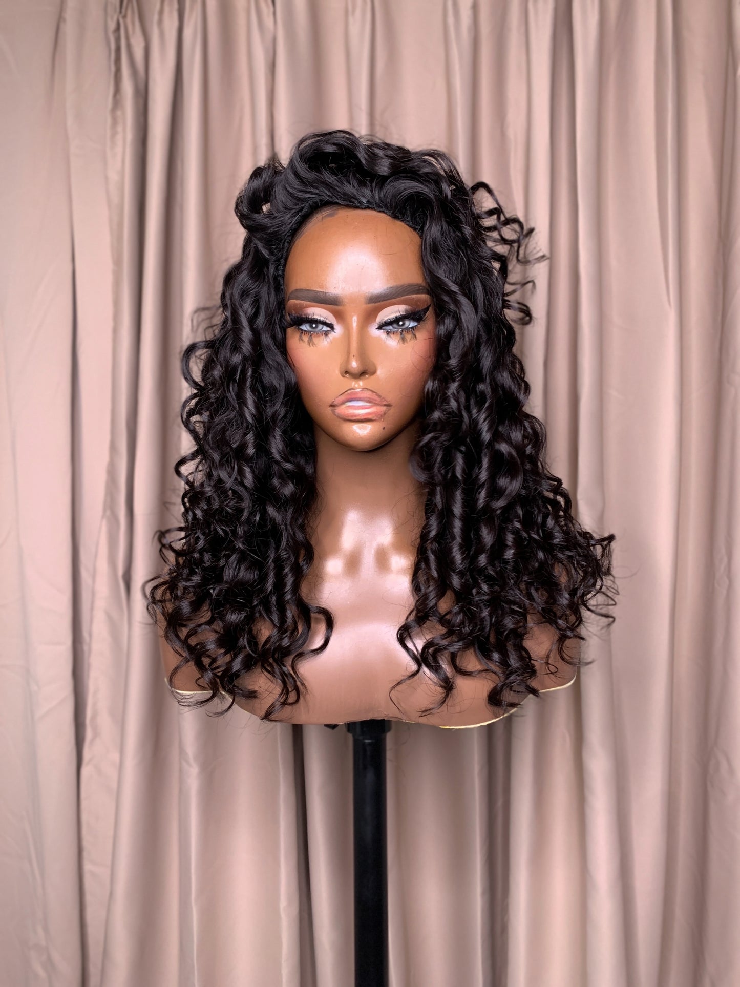 Seamless Flip-Over Half Wig
