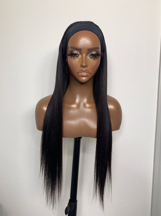 Light Yaki Straight- Headband Wig